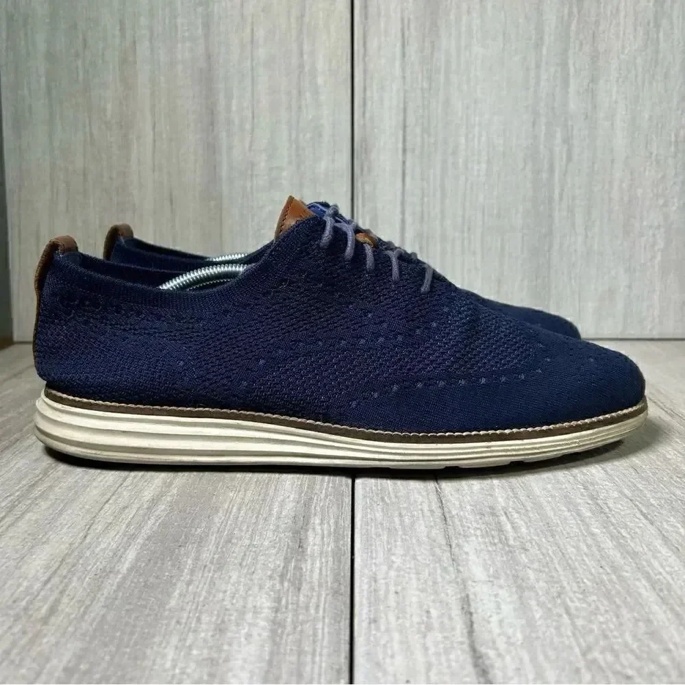 Cole Haan Original Grand Stitch Lite Wingtip Knit Oxford Shoe Mens Size 11.5
